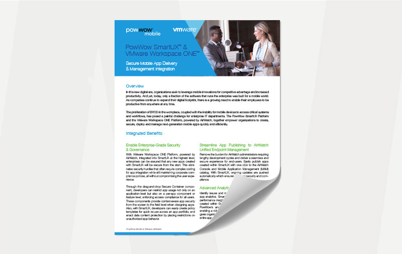 Secure Mobile App Delivery: SmartUX & VMware Workspace ONE